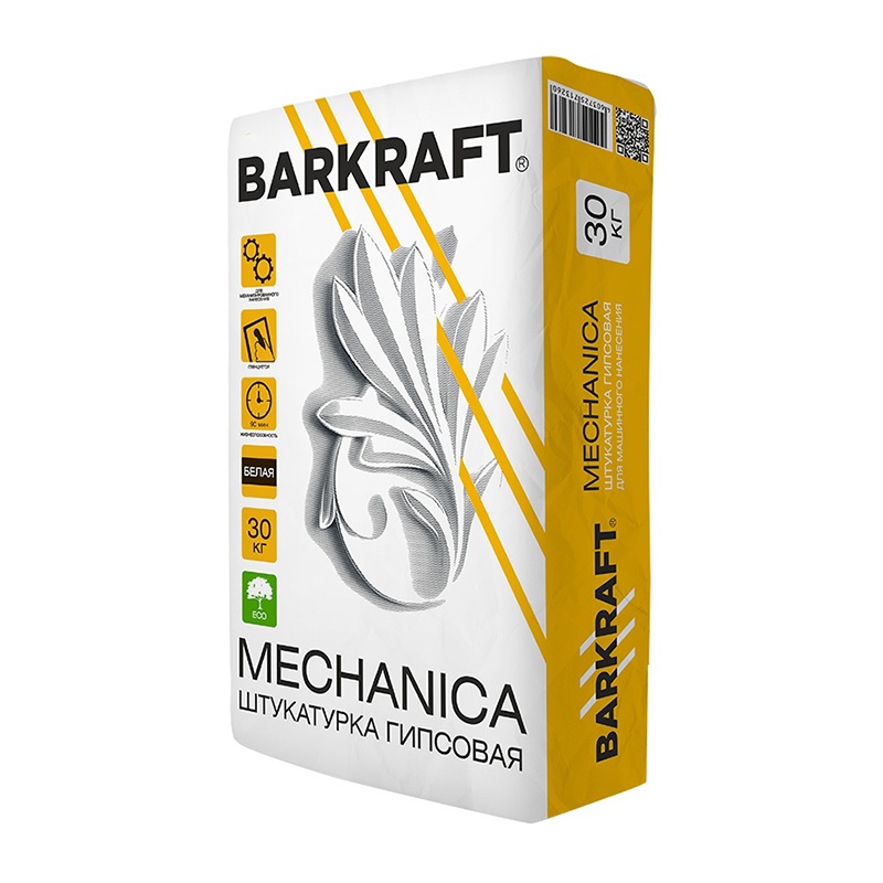 Штукатурка гипсовая Barkraft Mechanica машинного нанесения, 30 кг