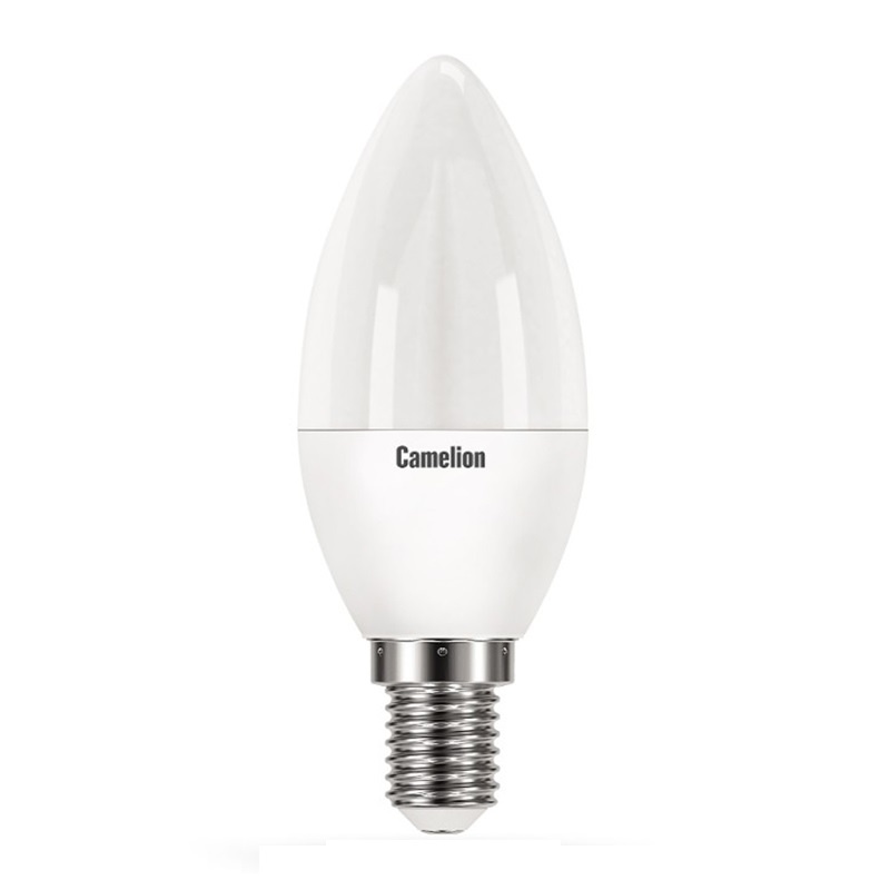 Лампа светодиодная Camelion LED E14, свеча, 8Вт, 230В, 4500К, нейтральный свет